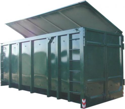 Плоская сталная крыша с гидравлическим насосом мультилифт контейнера
