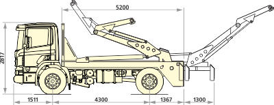 Бункеровоз ЛДС10С на шасси Scania P230 LB4X2HSZ 